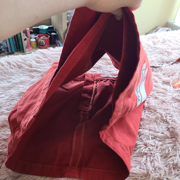 NWT Ledin Assymetrical Red A-line Mini Skirt Love Cinema Ribbon - Picture 10 of 14